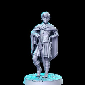 Brinnth Kid Thief D&D 3D-hars bedrukt 32 mm/28 mm Mini Dungeons Dragons DnD Pathfinder tafelbladweergave RPG RN Estudio Thieves Vo. 2