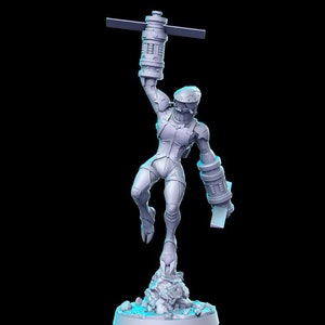 Hélitrooper 3D D&D imprimé résine 32 mm/28 mm Donjons miniatures Dragons D&D Pathfinder présentoir de table RPG RN Estudio JRPG Vol. 7