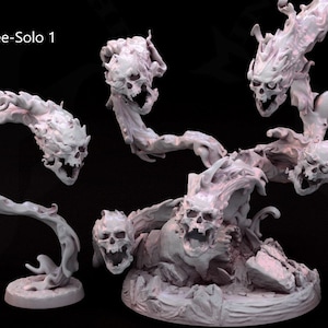 Possessed Flaming Skull 28mm 3D Resin Print Miniature D&D Dungeons and Dragons Pathfinder Roleplaying Mini Monster Mayhem Undead Flameskull