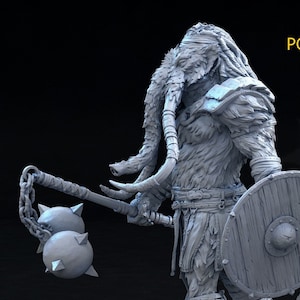 Giant Mammothodon 28mm Loxodon Mini Resin Miniature D&D Dungeons and Dragons DnD Pathfinder Tabletop Mini Monster Mayhem for Display or RPG