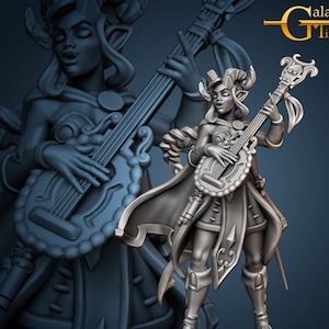 Astoria Tiefling Barde 32 mm 28 mm Harz Miniatur Dungeons and Dragons Pathfinder Tabletop Galaad Miniaturen Display In den Dungeon