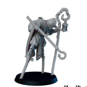 Plague Doctor Stilts 28mm 32mm D&D 3D Resin Print Miniature Dungeons and Dragons Pathfinder Tabletop Roleplaying Vae Victis Mini Character