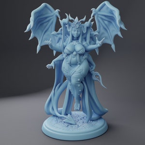 Level 99 Sexy Succubus Demon 28mm 32mm 54mm or 75mm Statue D&D Resin Miniature Dungeons and Dragons Roleplaying Twin Goddess Mini