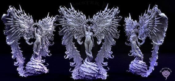 Solar Eclipsed Celestial Lovecraftian Horror D&D 3D Resin Printed Miniature Dungeons and Dragons Pathfinder Mini Monster Mayhem Display/RPG