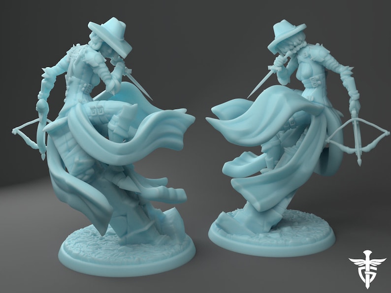 Female Sexy Vampire Hunter D&D 3D Resin Printed 28mm or 32mm | Etsy