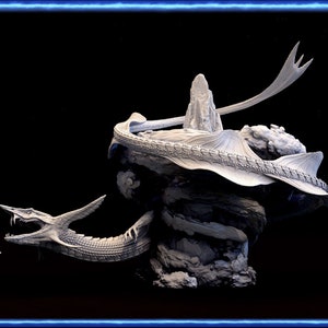 Skyfall Serpent Snake 28mm 32mm D&D Resin Miniature Dungeons and Dragons Pathfinder RPG Roleplaying Mini Monster Mayhem Poke Master Vol 2