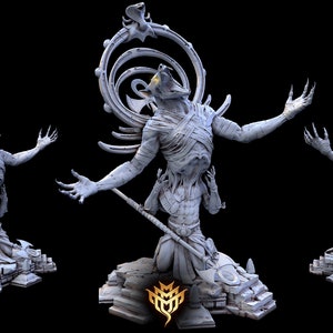 Anubis Avatar Miniatures Dungeons and Dragons Pathfinder Mini Monster Mayhem Figures for Display Tabletop RPG image 2