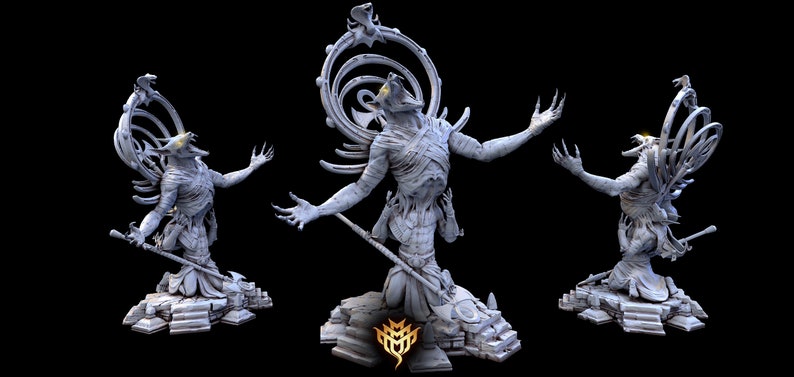 Anubis Avatar Miniatures Dungeons and Dragons Pathfinder Mini Monster Mayhem Figures for Display Tabletop RPG image 2