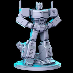 Optimas Prime Truck Chief Commander Autobot 28mm 32mm D&D Resin Miniature Dungeons and Dragons Roleplaying RN Estudio Transformers Vol 1