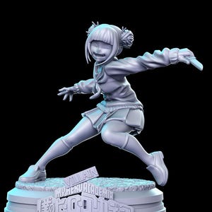 Himico Female Japanese Student in a seifuku villain 28mm 32mm D&D Resin Miniature Dungeons and Dragons Roleplaying RN Estudio Anime 22