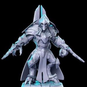 Arthanis Warforged Construct Robotic Fighter Assassin 28mm 32mm D&D Resin Miniature Dungeons and Dragons Roleplaying RN Estudio Blizz 6