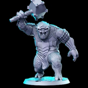 Troll Armor Villain 28mm or 32mm D&D Resin Miniature Dungeons Dragons Pathfinder RPG Roleplaying RN Estudios Minis Against the Shadows Vol 3