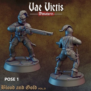 Swords For Hire 28mm or 32mm D&D Resin Miniature Dungeons and Dragons Pathfinder RPG Roleplaying Vae Victis Minis Blood and Gold Vol 3