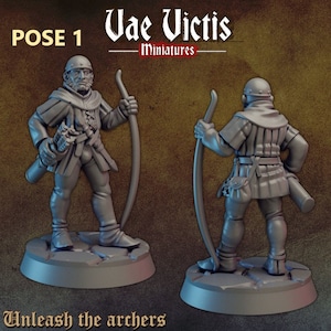 Swords for Hire 28mm or 32mm D&D Resin Miniature Dungeons and Dragons Pathfinder RPG Roleplaying Vae Victis Minis Unleash the Archers