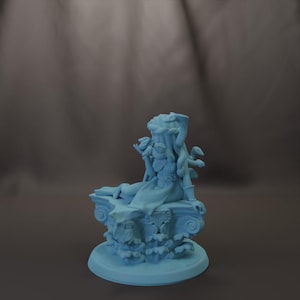 Cute Medusa Greek Snake Gorgo  D&D 3D Resin 28mm Miniature Dungeons and Dragons DnD Pathfinder Tabletop Twin Goddess Display RPG Snack Quest