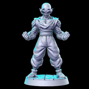 Picolo Hunky Strong Powerful Warrior Fighter Being 28mm or 32mm D&D Resin Miniature Dungeons and Dragons Roleplaying RN Estudio DBZ Anime 11