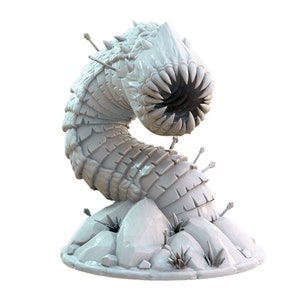 Purple Worm Gargantuan D&D Resin 28mm 32mm Miniature Dungeons and Dragons DnD Pathfinder Tabletop RPG Figure Hexy Studios Instant Encounters