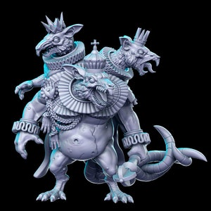 Rat King 28mm 32mm D&D Resin Miniature Dungeons and Dragons Pathfinder RPG Roleplaying RN Estudios Minis Nutcracker Thieves Assassins Vol 3