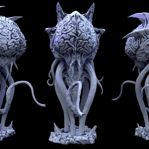 Intellect Overlord Resin Printed Underdark Creature Dungeons and Dragons Pathfinder Mini Monster Mayhem Figures for Display Tabletop RPG
