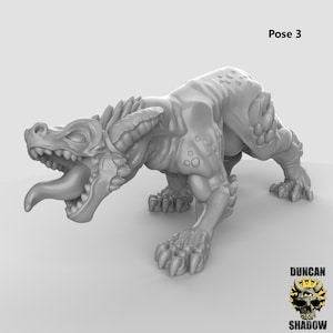 Kobold Dragon Dogs 28mm 32mm Hars Miniaturen Dungeons and Dragons, Pathfinder, Tafelblad voor Display of Roleplaying Duncan Louca
