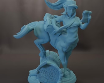 Doordesh the Delivery Girl Centaur 28mm or 32mm Resin D&D Miniature Dungeons and Dragons DnD Pathfinder Tabletop Twin Goddess Bone Bunch