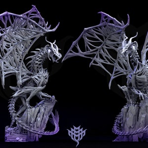 Dracolich Undead Dragon Adorable Nightmares Halloween Minis Figures Miniature Dungeons and Dragons Pathfinder Mini Monster Mayhem Display