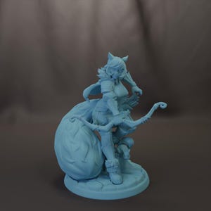 Archer Squirrel Girl 28 mm 32 mm 54 mm Mini ou 75 mm Statue miniature en résine D&D Donjons et dragons Jeux de rôle Déesse jumelle Golem Maker Vol 2