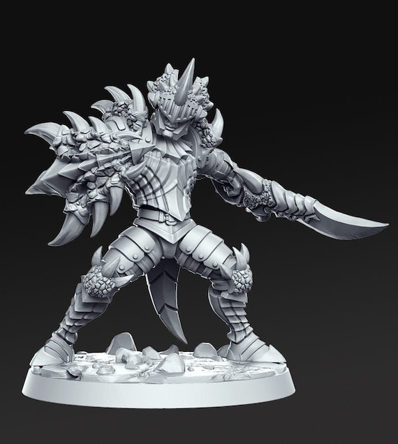 Azzidesh ドラゴンスレイヤー モンスターハンター D&D 樹脂プリント 32