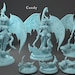 Sexy Succubus Pinup Character D&D 3D Resin Printed 28mm Miniature Dungeons and Dragons Pathfinder Tabletop Twin Goddess NSFW Display or RPG