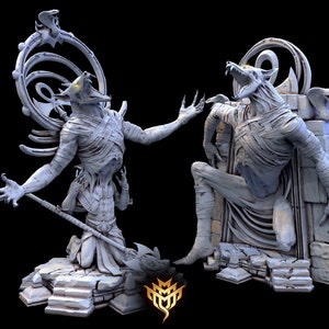 Anubis Avatar Miniatures Dungeons and Dragons Pathfinder Mini Monster Mayhem Figures for Display Tabletop RPG
