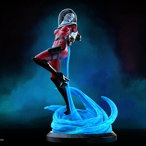 Suzie the Spacegirl SFW 1:10th y 14th Scale Figure Resin Model Kit Sin pintar 3D Resin Print by Ben Douglas of Ritual Casting imagen 3