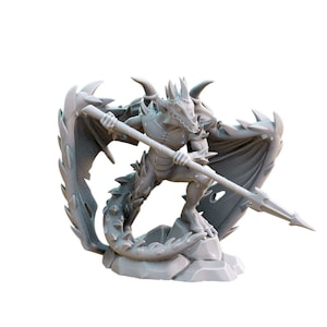 Summoned Spined Devil D&D Resin 28mm 32mm Miniature Dungeons and Dragons DnD Pathfinder Tabletop RPG Figure Hexy Studios Instant Encounters