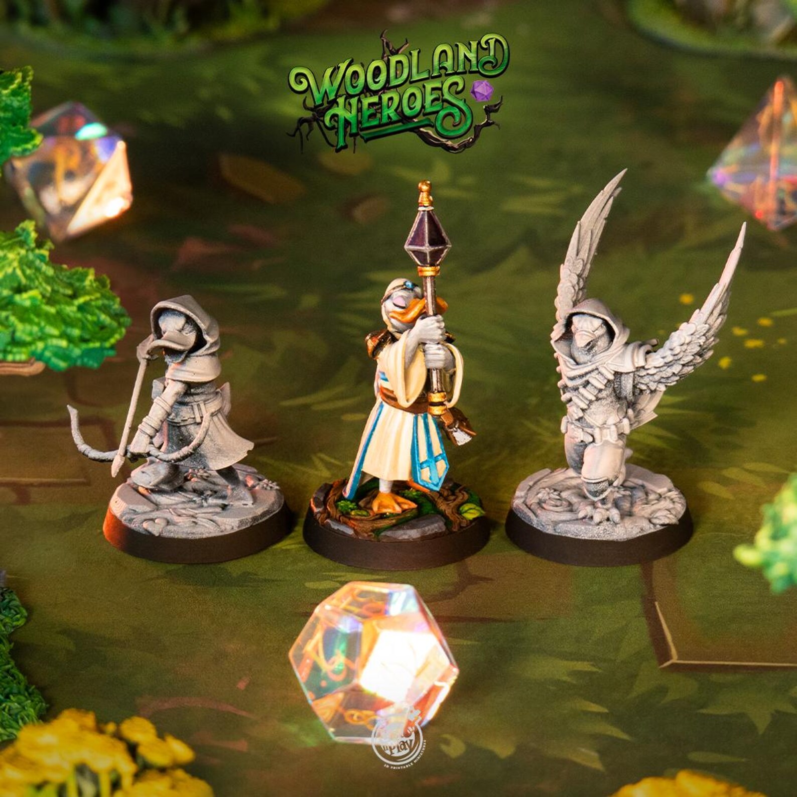 Birdfolk Champions Duck D&D Resin 28mm or 32mm Heroic Miniature ...