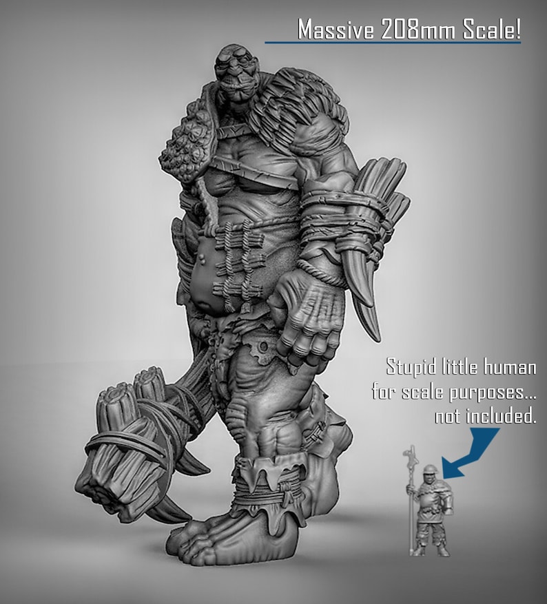 Titan Behemoth D&D Miniature - BPA Free Resin - Dungeons and Dragons, Pathfinder, Tabletop - Massive Creature for Display or Role Playing image 1