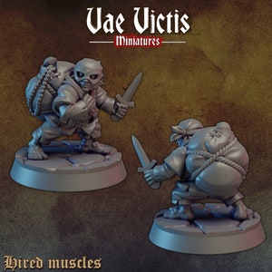Halfling Thief Robber Rogue 28mm or 32mm D&D Resin Miniature Dungeons and Dragons Pathfinder RPG Roleplaying Vae Victis Minis Hired Muscles