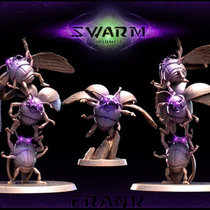 Frank Ladybug Bruiser Giant Insect 28mm 32mm D&D Resin Miniature Dungeons Dragons Pathfinder RPG Roleplaying Mini Monster Mayhem Swarm Vol 2