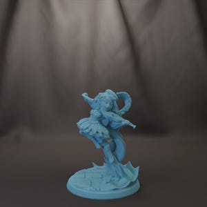 Mya femelle halfelin barde violon D&D résine 28 mm 32 mm 75 mm donjons miniatures dragons D&D Pathfinder présentoir de table déesse jumelle lux sauvage
