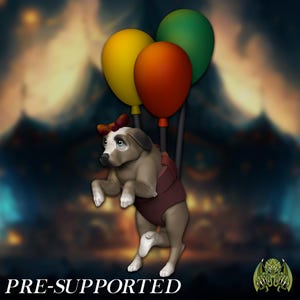 Lucky the Puppy Dog Begleiter 28 mm 32 mm D&D Resin Mini Dungeons Drachen Pathfinder Tabletop RPG Charakter Miniatures of Madness Circus