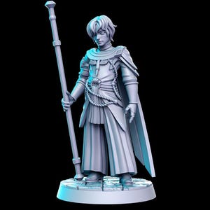 Dohalim Young Lord Clerc Fighter ToA 28 mm 32 mm D&D miniature en résine Donjons et Dragons Jeu de rôle RN Estudio JRPG Vol 22
