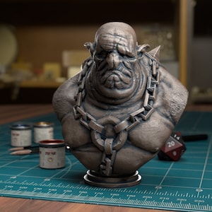 Troll Monster Bust Resin Minis D&D Dungeons and Dragons Pathfinder DnD Tabletop Display RPG TytanTroll Miniature