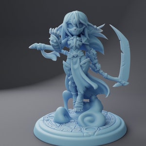 NecroGoblin Reaper Necromancer 28mm 32mm 54mm 75mm Statue D&D Resin Miniature Dungeons and Dragons Roleplaying Twin Goddess Necrovember Mini