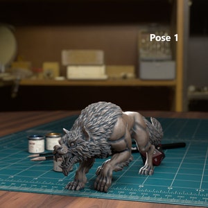 Wolves 28mm or 32mm D&D Resin Miniature Dungeons and Dragons Pathfinder RPG Roleplaying TytanTroll Minis