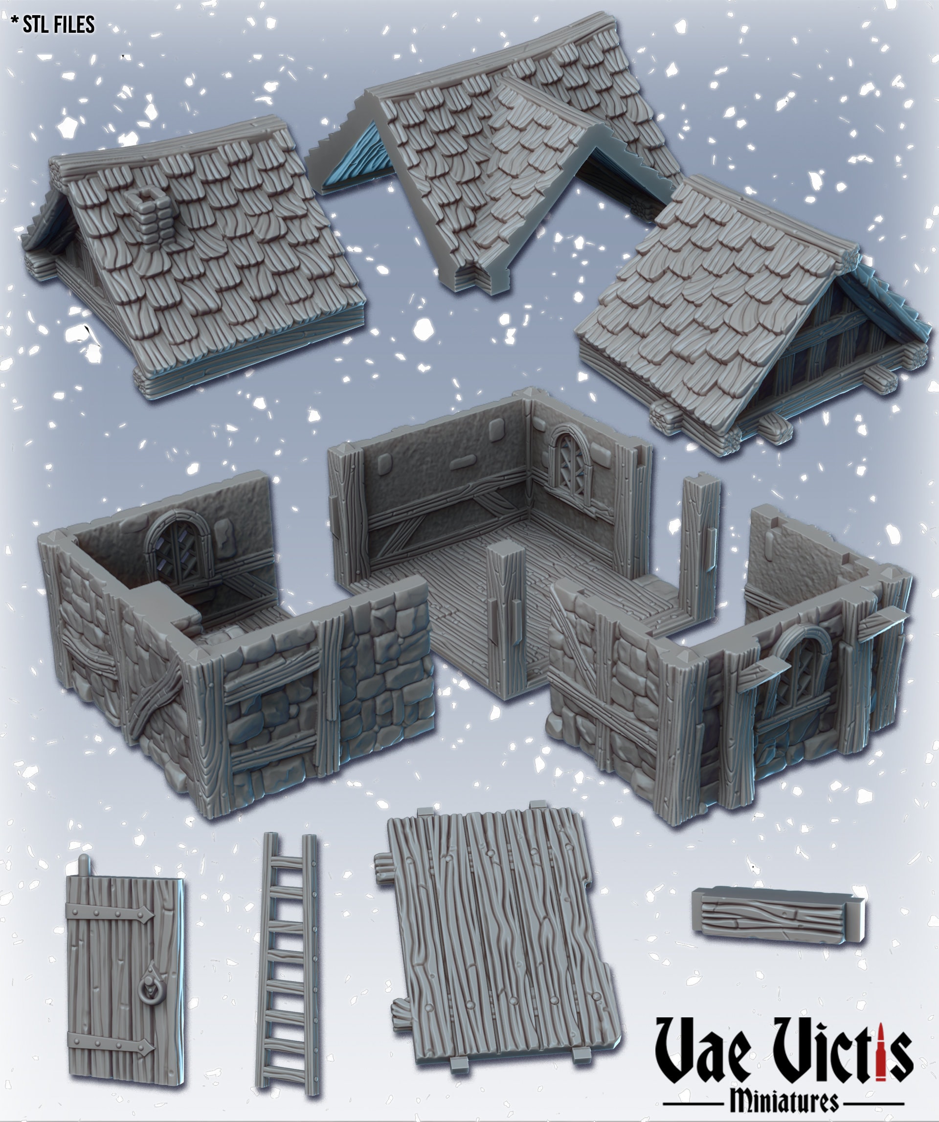 Perry Miniatures MEDIEVAL COTTAGE 1300 – 1700 28mm kit – ARCANE Scenery and  Models