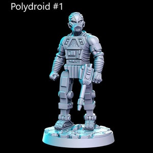 Polydroid Robot Warriors - Wonderful 80s Vol 2 D&D Resin 32mm 28mm Miniature Dungeons Dragons DnD Pathfinder Tabletop Display RPG RN Estudio