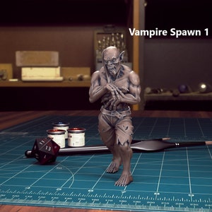 Vampire Spawn (1 - 6) 28mm or 32mm D&D Resin Miniature Dungeons and Dragons Pathfinder RPG Roleplaying TytanTroll Minis