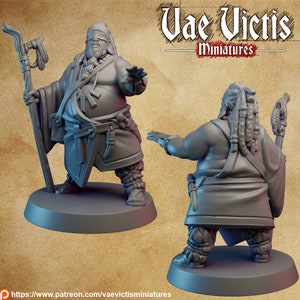 Shaman Blind Tribal NPC 28mm 32mm D&D Resin Miniature Dungeons and Dragons Pathfinder Tabletop Roleplaying Vae Victis - More Steel and Magic