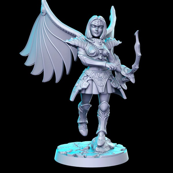Shana White Silver Dragoon 28mm or 32mm D&D Resin Miniature Dungeons and Dragons Pathfinder RPG Roleplaying RN Estudios Minis Legends Vol 2