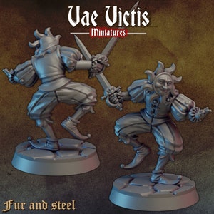 Sunbearer Bard Jester 28mm or 32mm D&D Resin Miniature Dungeons and Dragons Pathfinder RPG Roleplaying Vae Victis Minis Fur and Steel