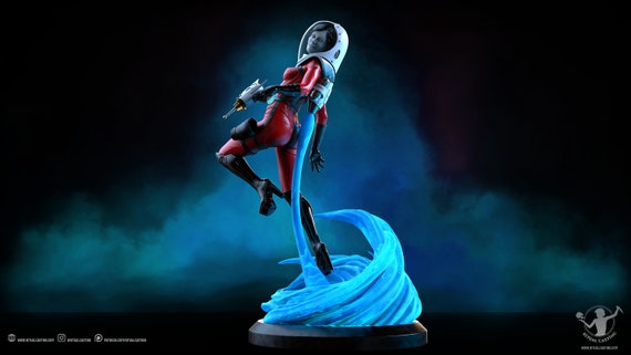 Suzie the Spacegirl SFW 1:10th and 14th Scale Figure Resin Model Kit Unpainted 3D Resin Print by Ben Douglas of Ritual Casting