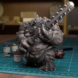 Flesh Golem Construct 28mm o 32mm Resina Minis D&D Dungeons and Dragons Pathfinder Fantasy DnD Tabletop para Display RPG TytanTroll Miniatura